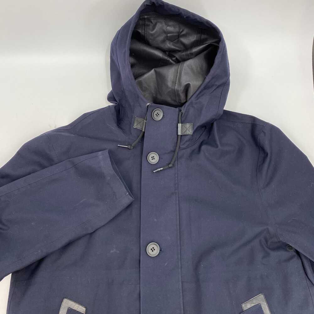 Mackage Navy Blue Raincoat | XL Regular Poly/Rayon Shell - Picture 5 of 11